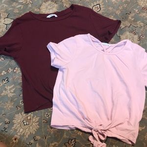 Pack of 2 Girls Tops From Shein